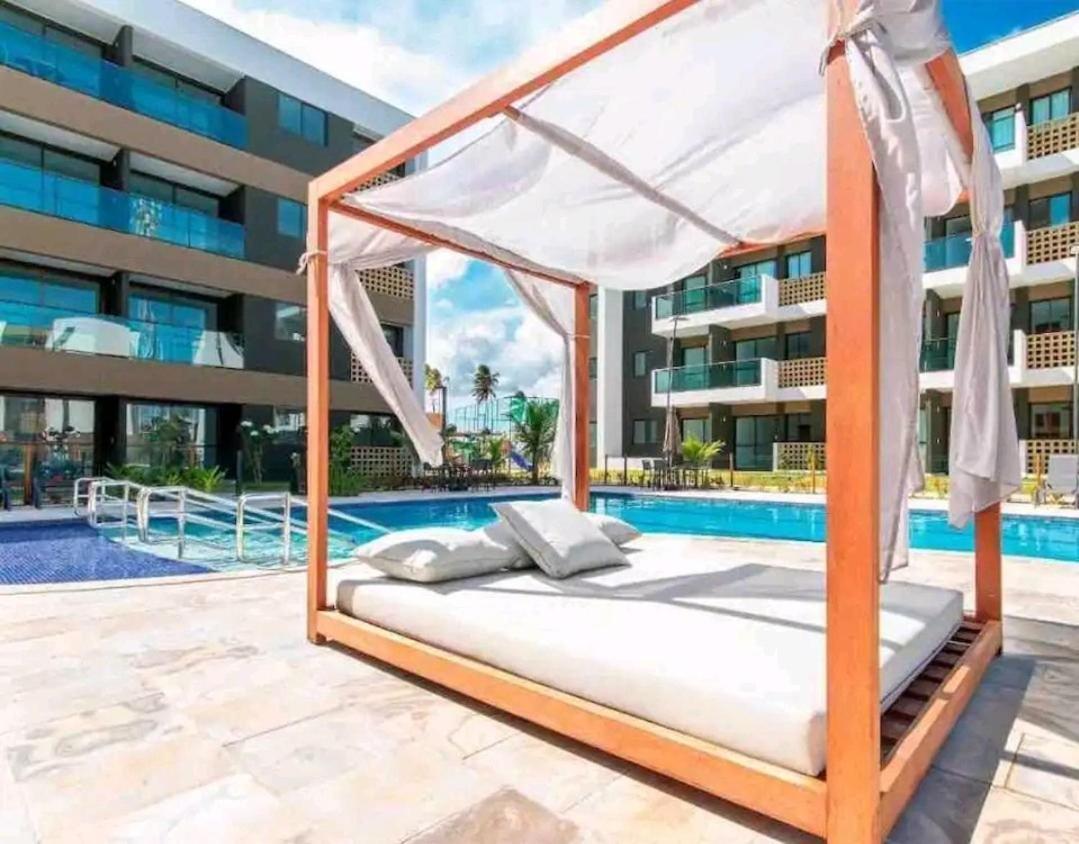 Flat Luxo No Mana Beach Em Muro Alto 4 Pessoas Pôrto das Galinhas Buitenkant foto